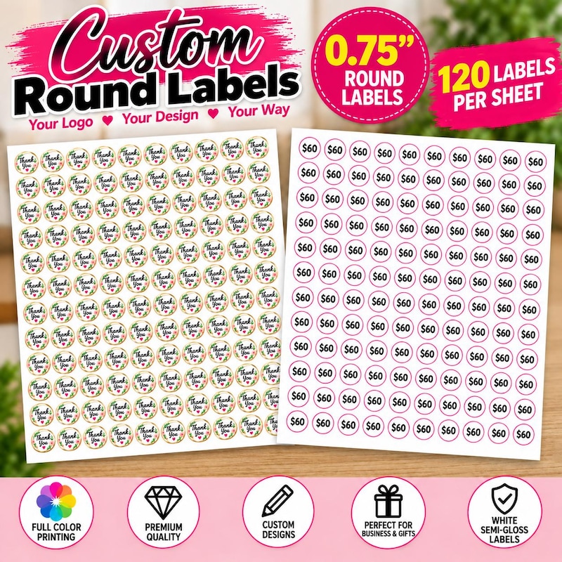 Custom Tiny Price Stickers - Etsy