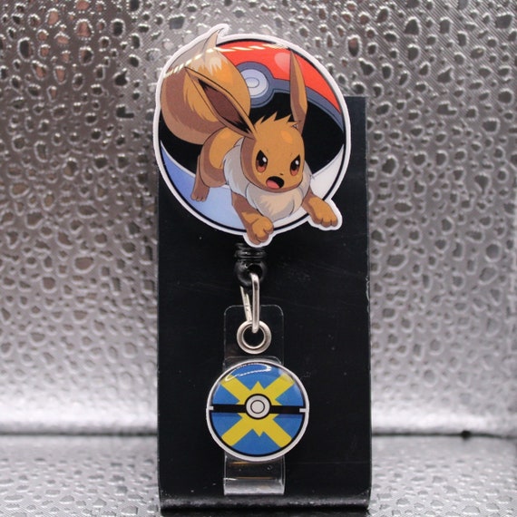 Eevee From Pokemon Black Retractable Badge Holder 