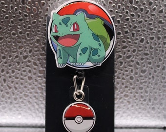 Bulbasaur Retractable Badge Holder