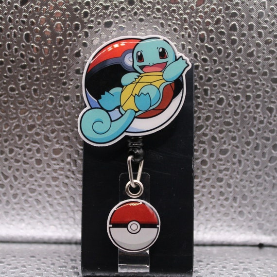 Squirtle From Pokemon Black Retractable Badge Holder 