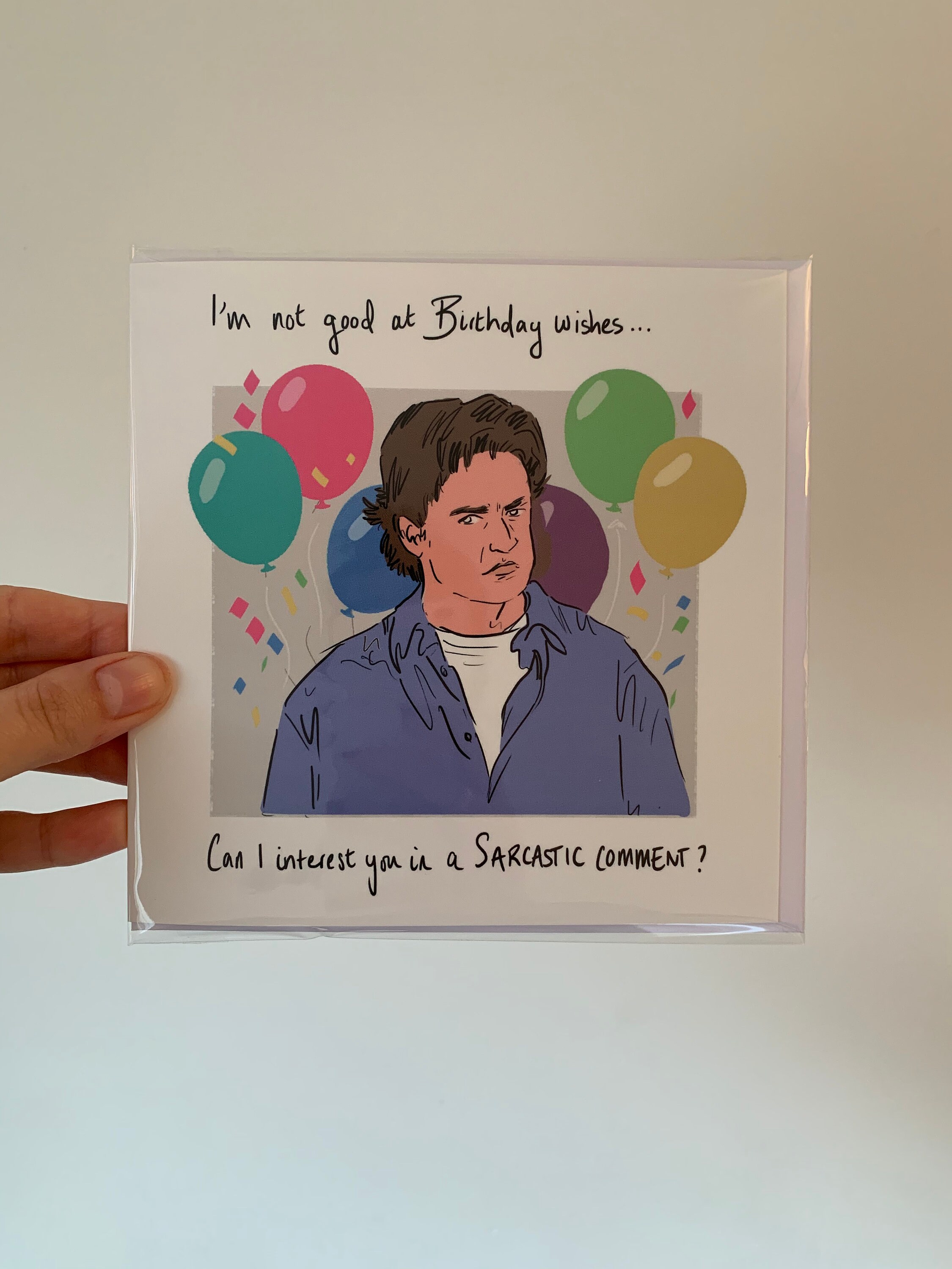 Chandler Birthday Card Chandler Bing Sarcastic comment | Etsy