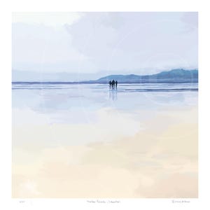 Winter Beach, Saunton – A limited edition print from an original artwork inspired by the North Devon coast.
