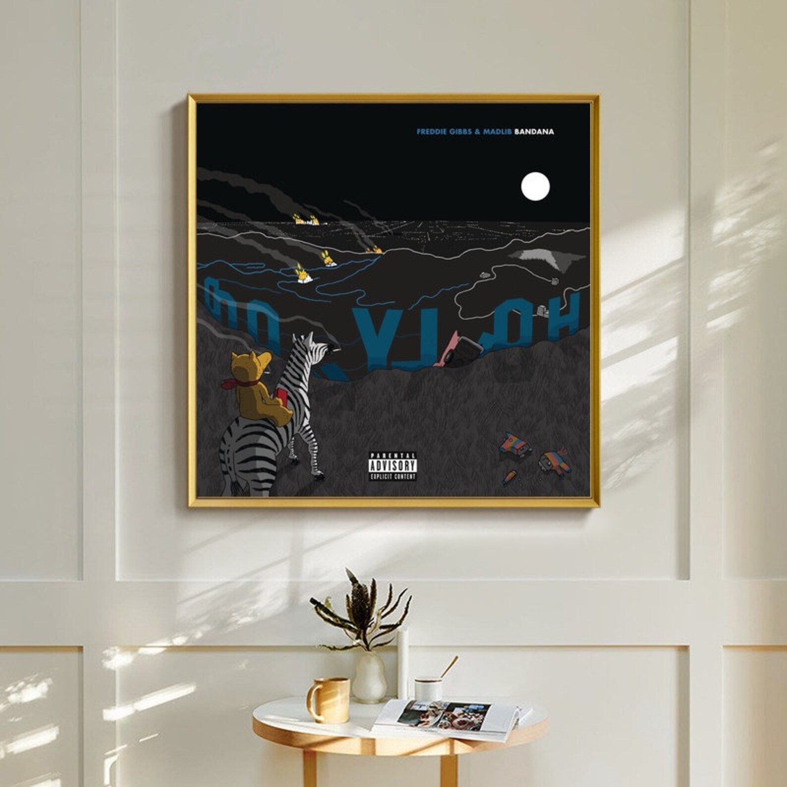 Freddie Gibbs / Madlib Bandana Music Album cover Canvas Etsy