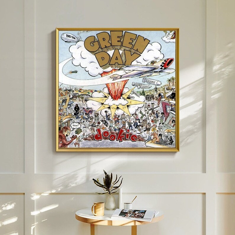 Green Day Dookie Music Album cover Canvas Poster Unframe Etsy
