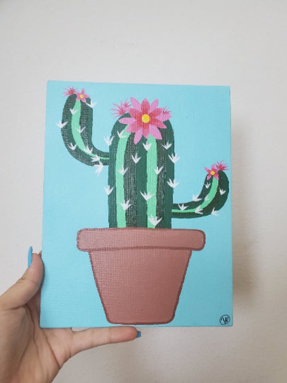 Cactus Painting Inhale Exhale