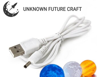 Spare 3D Moon lamp usb charger cable