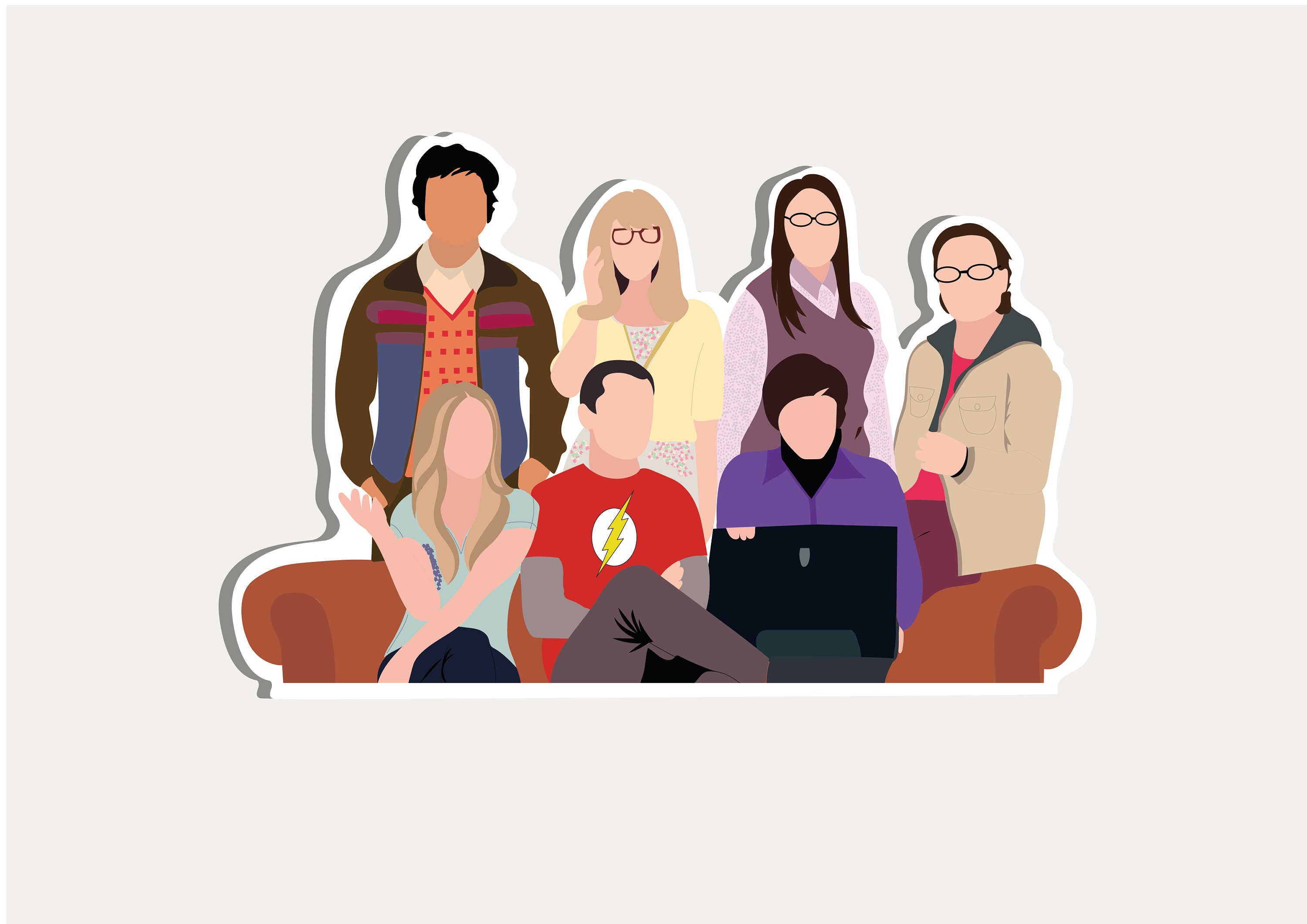 TBBT / the Big Bang Theory Stickers Etsy UK