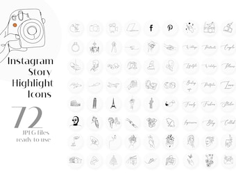 White Minimal Instagram Highlight Covers, Iconos destacados, Historia de Instagram, portadas de iconos destacados, portadas destacadas de la historia de ig