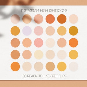 25 effen kleuren Instagram Highlight Cover | Sociale media | Instagram | Dekking van hoogtepunten | Instagram-pictogrammen | Pictogrammen voor sociale media