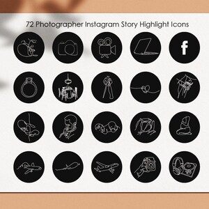 Photographer Instagram Story Highlight Icons. Photography Social Media ...