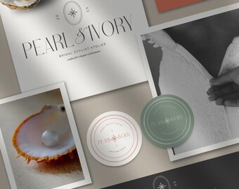 Elegant Bridal Logo Suite | Luxury Wedding Branding | Romantic Serif Identity