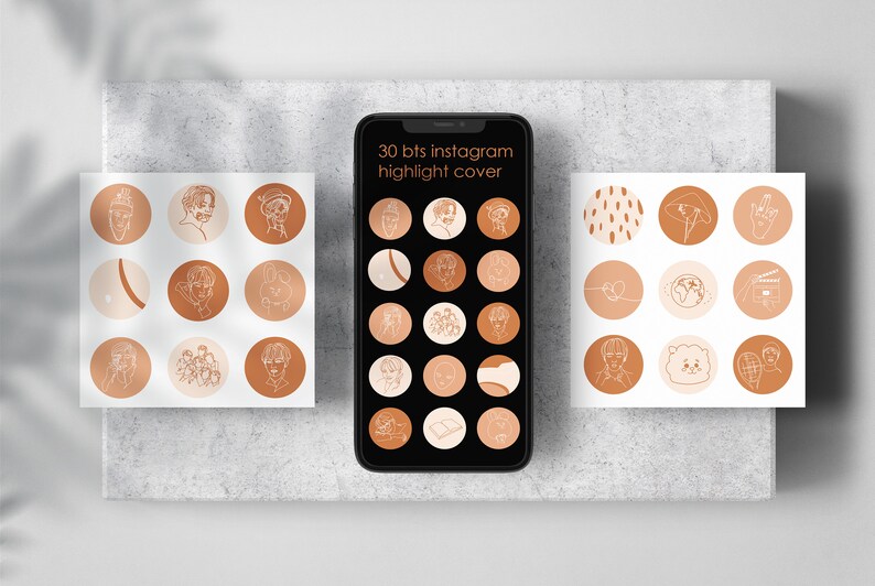 BTS Instagram Highlight Cover. Instagram Story Highlight Etsy
