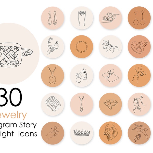 Instagram Highlight Icons Jewelry. Instagram Highlight Icons Jewelry