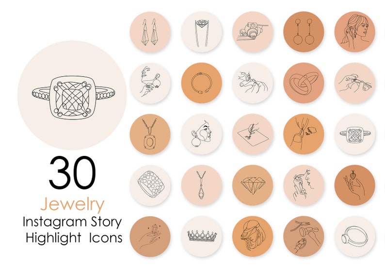 Instagram Highlight Icons Jewelry. Instagram Highlight Icons Jewelry image 1