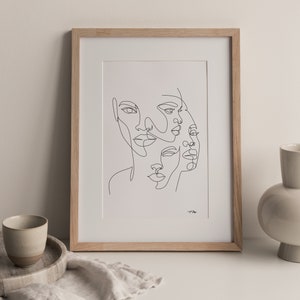 GIRLFRIEND | Black Girl Wall Art, Black Woman art, African american art print, Women art Canvas, Digital download art, printable wall art