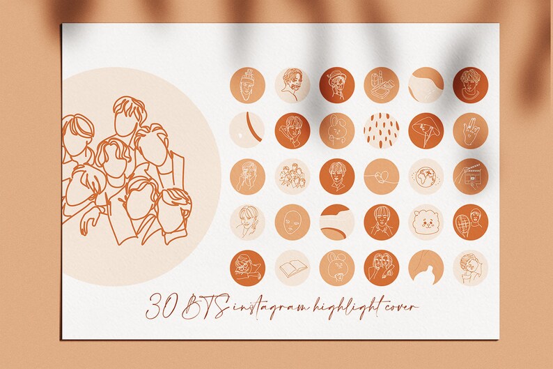 BTS Instagram Highlight Cover. Instagram Story Highlight Etsy