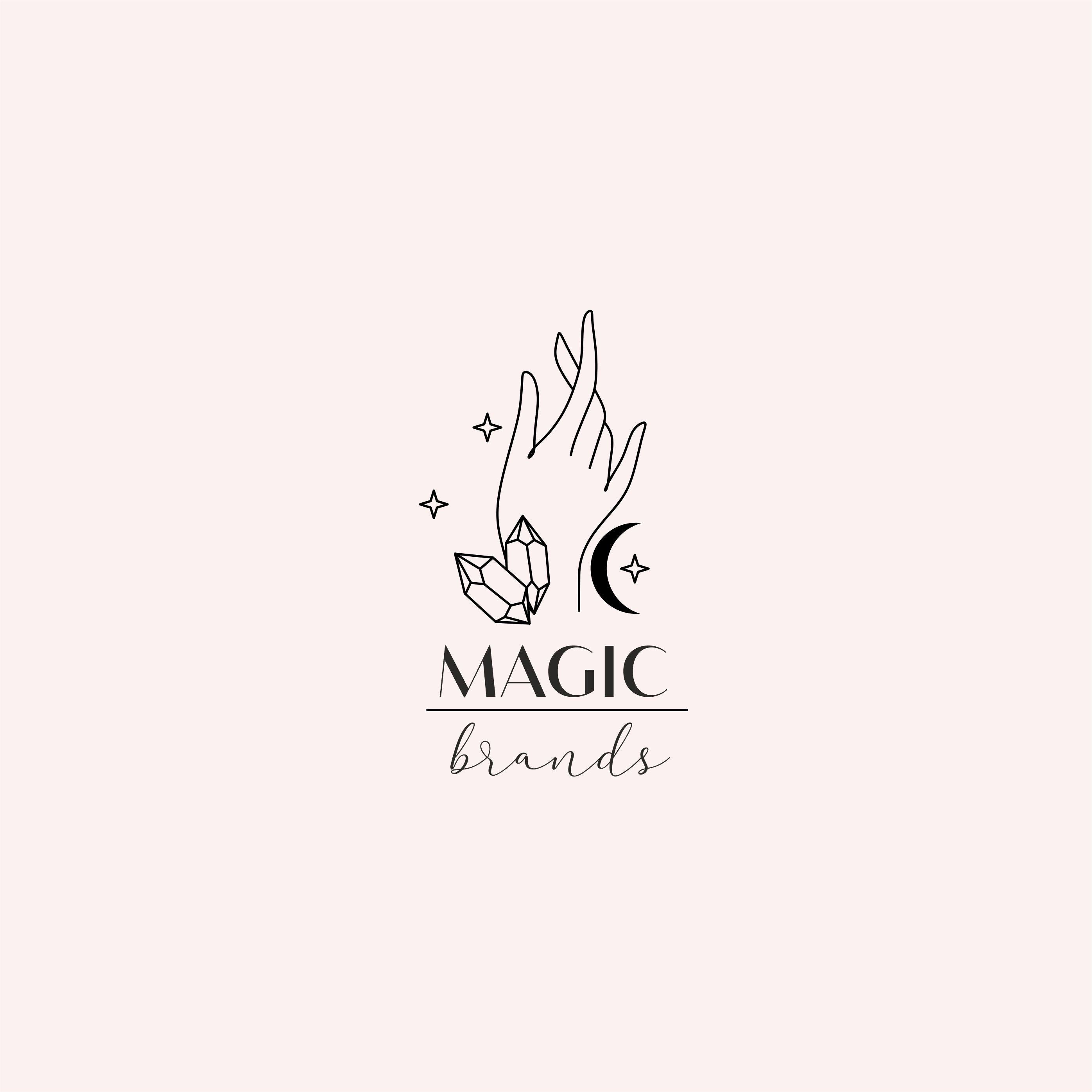 Boho Logo Magic Logo Photography Logo Yoga Meditation Logo | Etsy