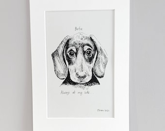Personalised Pup Prints. Five prints to choose from..Each can be personalised with a name and short message.