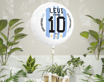 Messi10 ARGENTINAAlbicelesteCampeones del Mundial 2022Campeon MundialSoccerFutbolCampeones Del MundoGlobo de helio Mylar