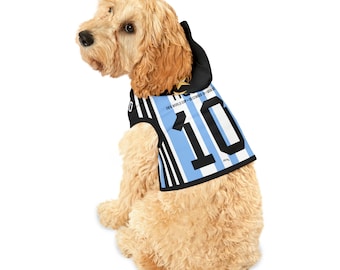 Messi 10 Campeones de la Copa del Mundo ARGENTINA 2022, Campeon Mundial, Fútbol, Futbol, Campeones Del Mundo Sudadera con capucha para perros