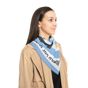 Schal aus Poly, ARGENTINIEN Weltmeister 2022, Messi 10, Campeon Mundial, Fußball, Futbol, Campeones Del Mundo