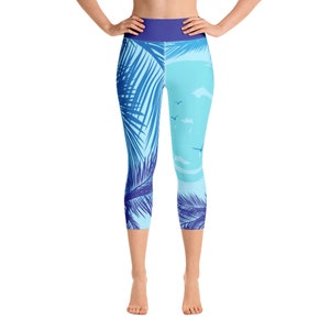Good Vibes Only Summer Breeze Yoga Capri Leggings