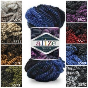 Yarn Alize Boucle Fashion fantasy yarn chunky yarn amigurumi yarn hair yarn bulky yarn soft yarn wool blended yarn cardigan yarn toy yarn