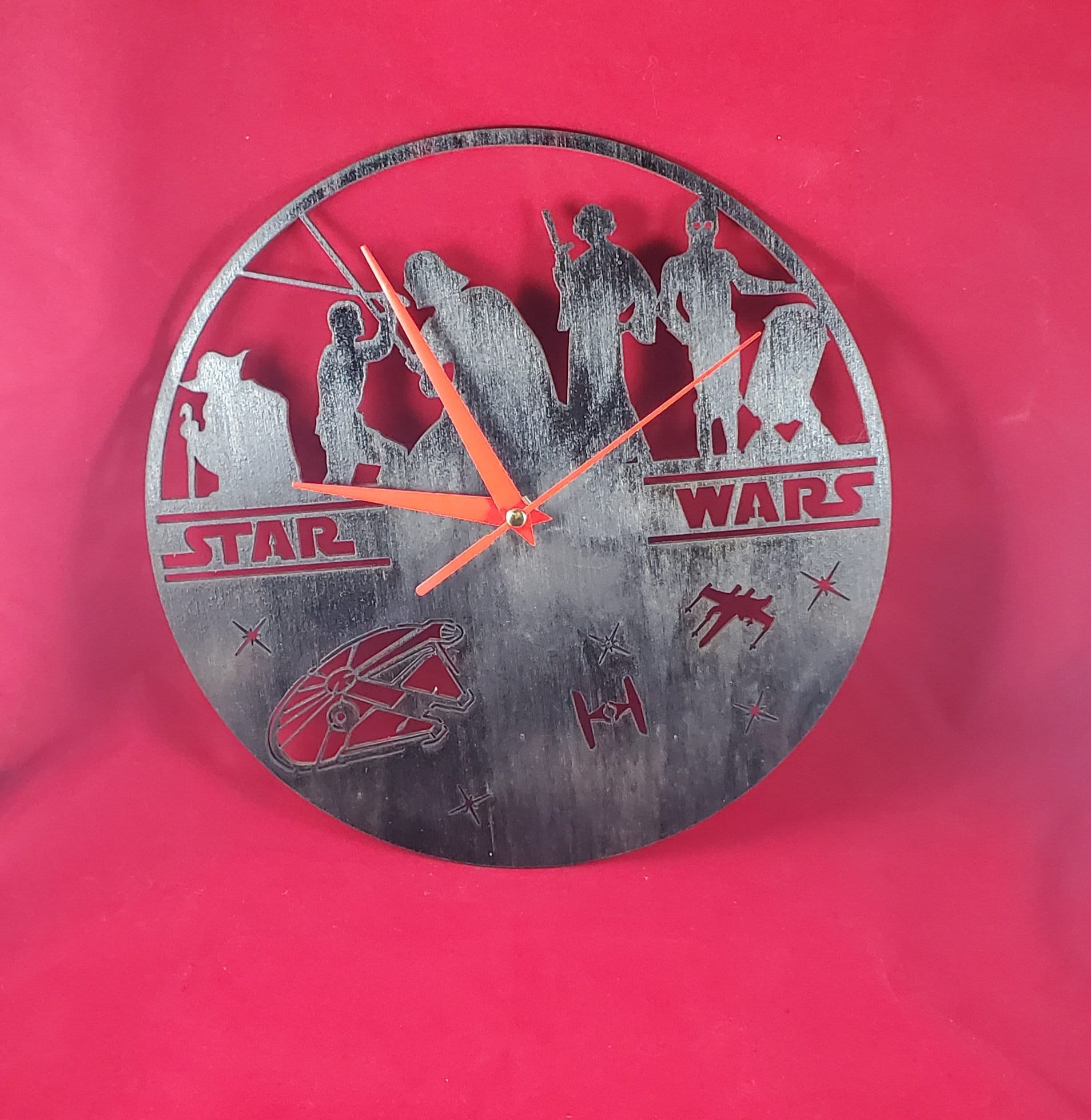 Star Wars Clock Etsy