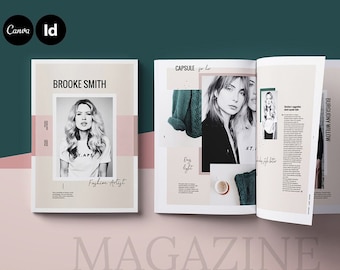 Multipurpose Magazine Template | Ebook Template Canva | Fashion Lookbook Template | Magazine Design | Lifestyle Magazine | Brochure Template