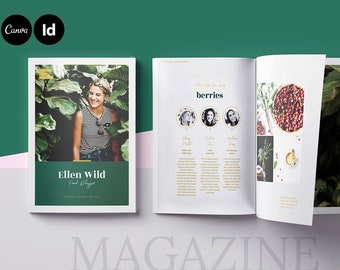 Multipurpose Magazine Template | Ebook Template Canva | Brochure Template | Portfolio Template | Lifestyle Magazine | Digital Magazine