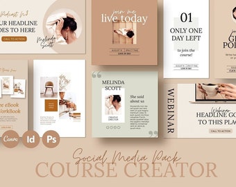 Social Media Templates | Canva Template | Instagram Posts, Instagram Story | Facebook Template | Pinterest Template | Adobe Template