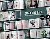 Magazine Template 2-pack, Ebook Template Canva, Customizable Brochure Template, Lifestyle Magazine, Digital Magazine, Blogger Template Adobe