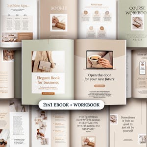 Elegant Course Creator Ebook Template, Digital Workbook Template, Canva Ebook, InDesign Ebook cover, Lead Magnet, Business Coach Resource image 11