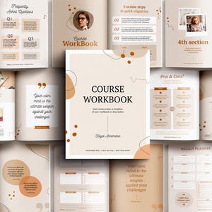 Kayla Workbook Template Canva & Indesign; Coaching Workbook; Checklist Template; Branding Workbook; Business Coach; Online Course Creator