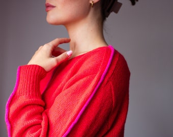 Piping Hot Sweater knitting pattern