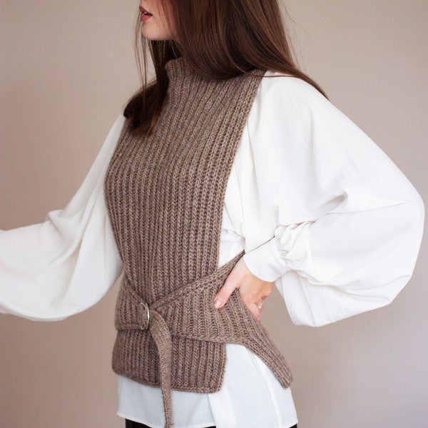 Vest Knitting Pattern Etsy New Zealand