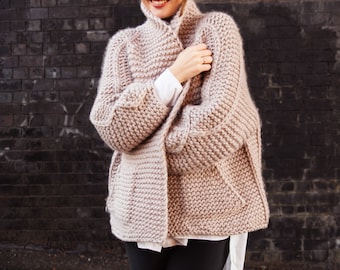 Cappottino Bimba Cappotti In Lana Fatti Ai Ferri Cappotto Ai Ferri - Main Image