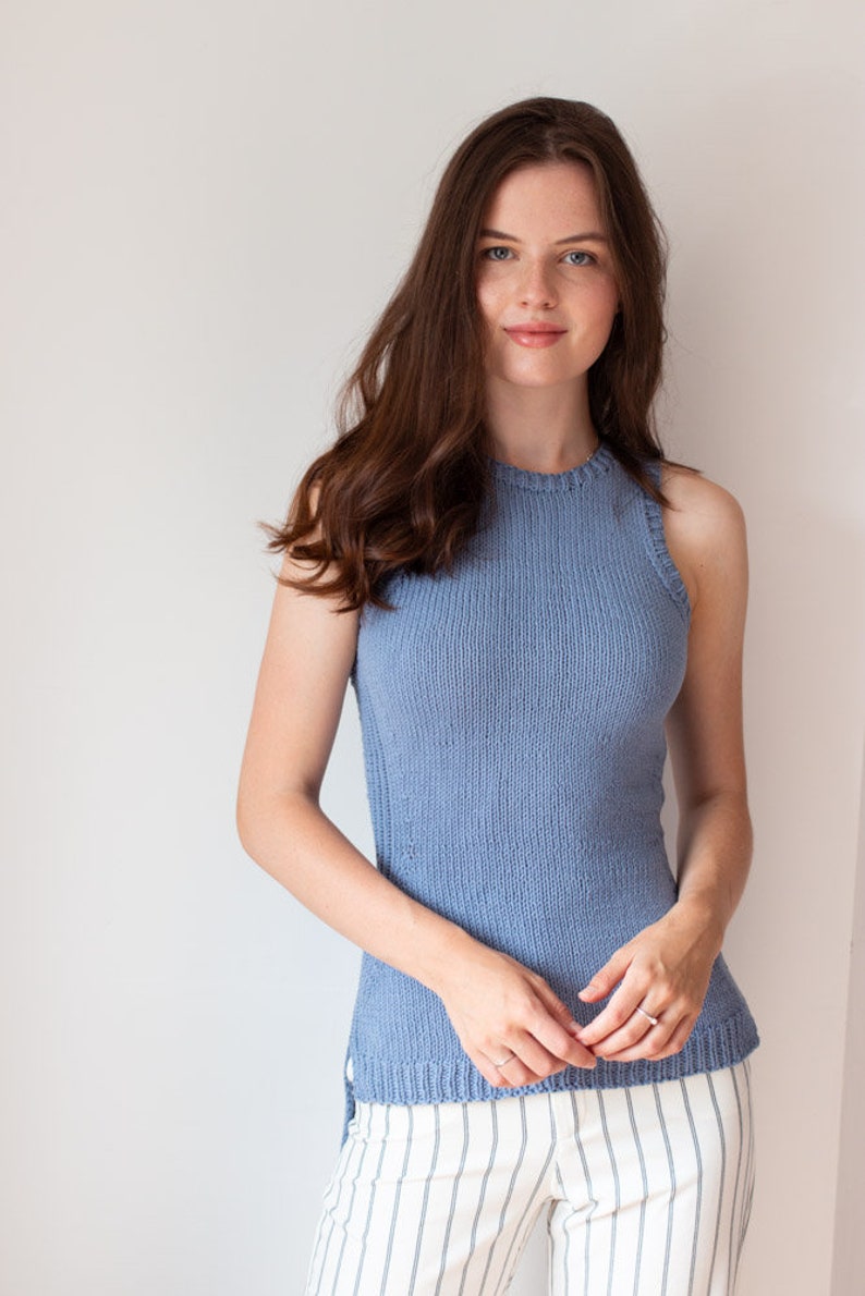 Lowdown Top Knitting Pattern - Etsy