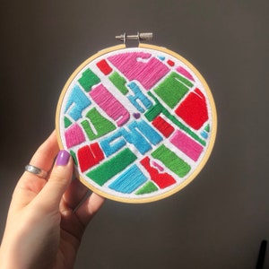 5" individuelle Karte / Wohnkultur / Stickerei / Hochzeit / Jahrestag / Für sie / Für ihn / Weihnachtsgeschenk / Custom / Paare Haus - Hoop inc