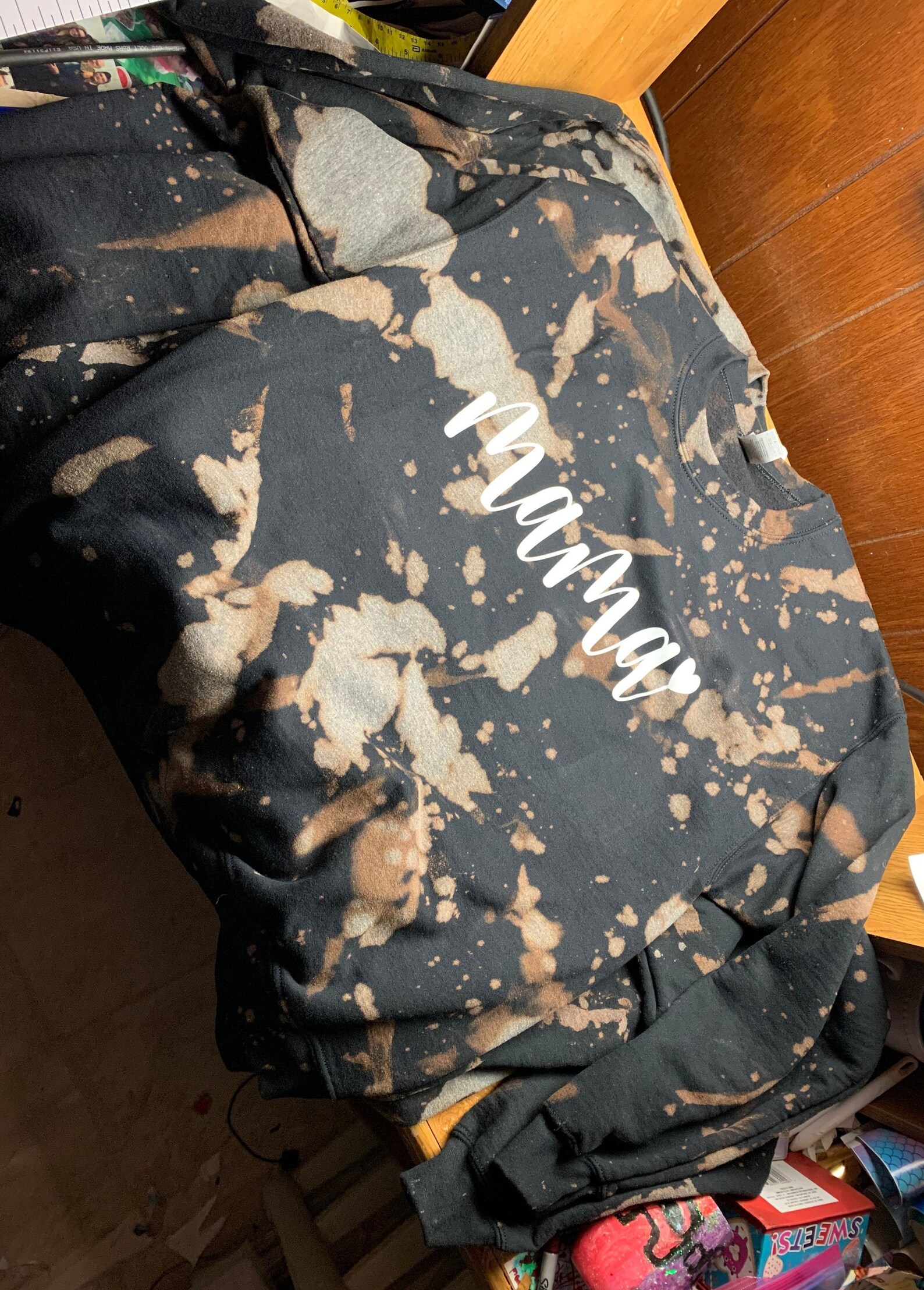 there's some hoes in this house bleached sweatshirt