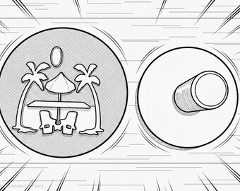 Palm Tree Cookie Cutter & Embosser | Beach Scene Summer Biscuit Stamp (Food Safe PLA)