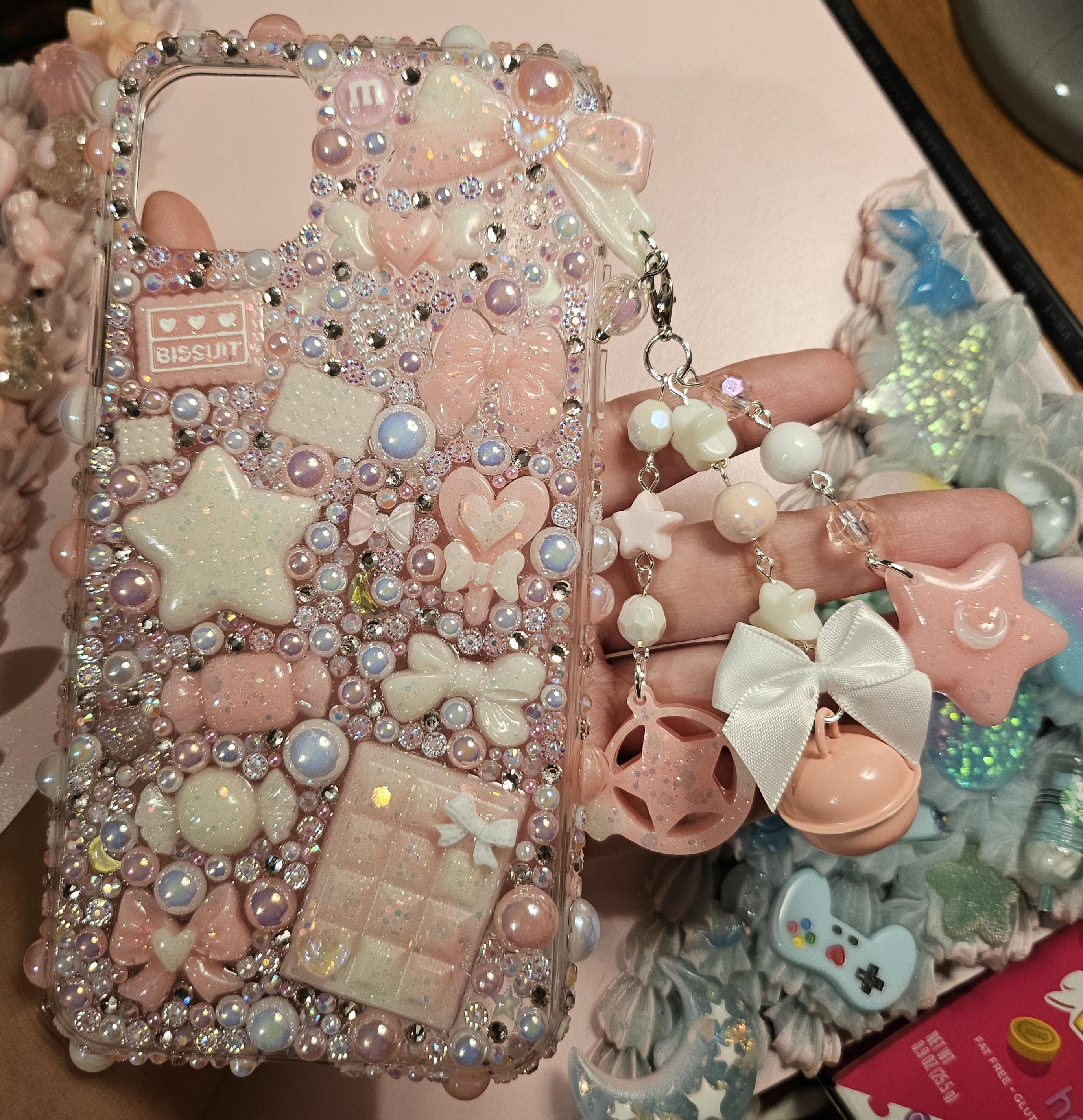 Custom Rhinestone Phone Case | Full Bling - Etsy