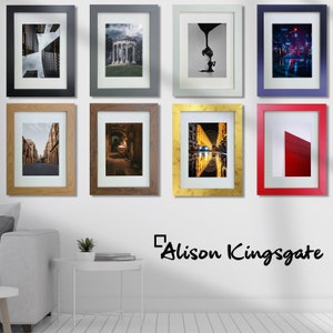 A2 A3 A4 A6 Photo Frame With Mount | Dark Oak Colourful Funky Frame ...