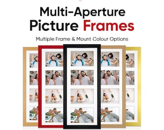 Multi Picture Frame – Family Photo Collage Frame in Modern Style | Available in Different Sizes & Colors