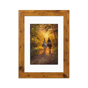 A2 A3 A4 A1 Rustic Oak Picture Frame with Mount, Colourful Wall art Picture Frames, Modern Poster Photo Frame, A5 Wall Art Frames