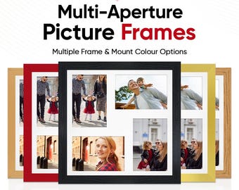 Multi Picture Frame – Family Photo Collage Frame in Modern Style | Available in Different Sizes & Colors