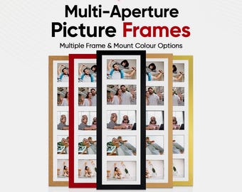 Multi Picture Frame – Family Photo Collage Frame in Modern Style | Available in Different Sizes & Colors