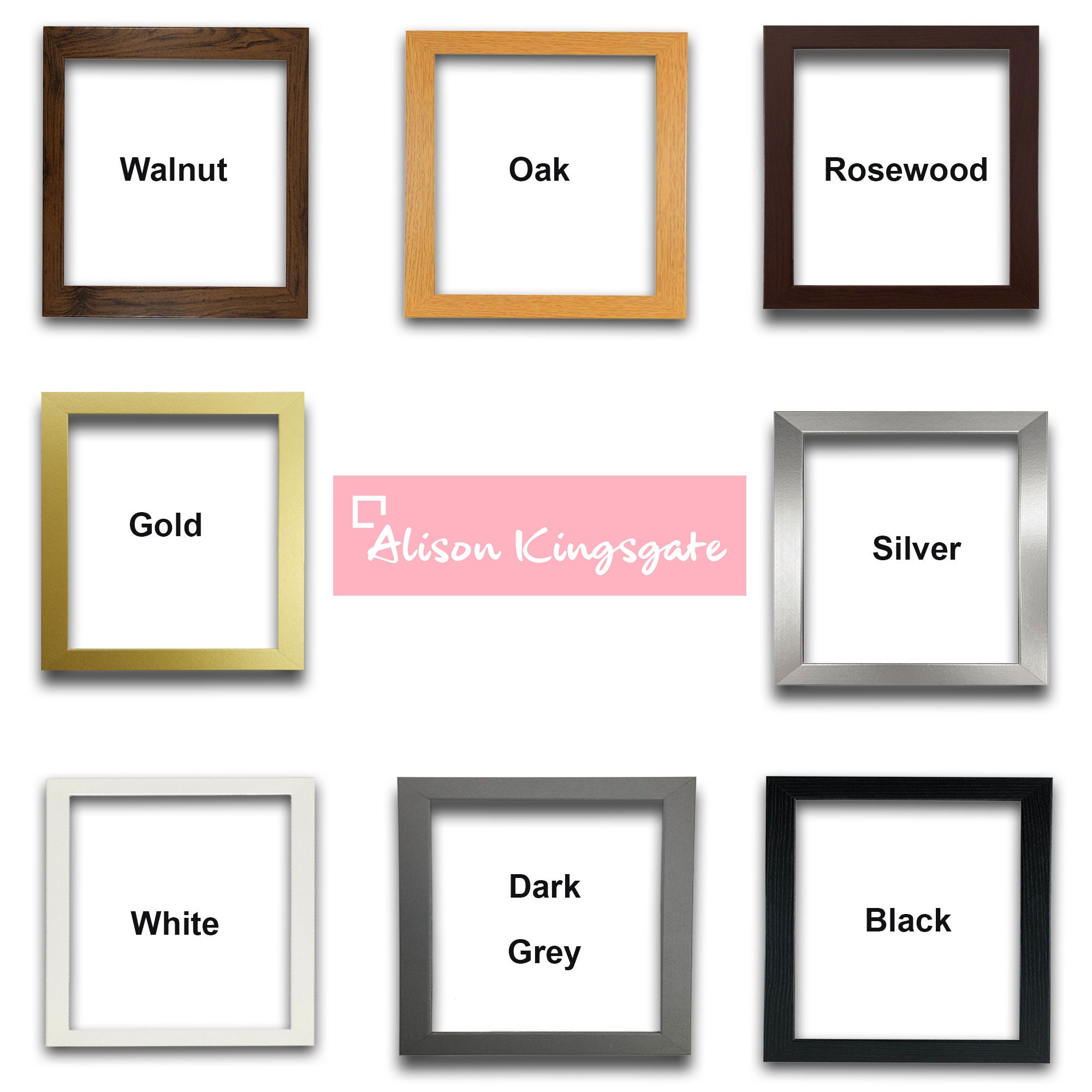 Modern Flat Wide Picture Photo Frame Poster Frame BLACK OAK DARK OAK WHITE GOLD Modern Flat Wide Picture Photo Frame Poster Frame BLACK OAK DARK OAK WHITE GOLD