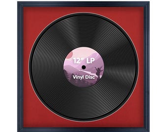 16x16 Vinyl Record Frame | 16" LP Album Display |Record Wall Frame | Vinyl Album Cover Holder in Step Style