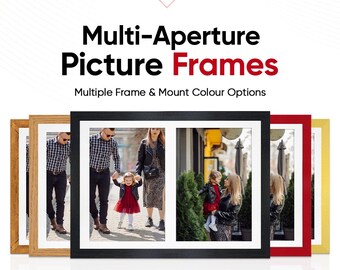 Multi Picture Frame – Family Photo Collage Frame in Modern Style | Available in Different Sizes & Colors